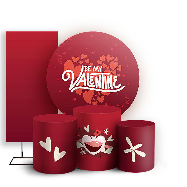 KIT Redondo Trio e Faixa - Namorados - Sublimado 3D