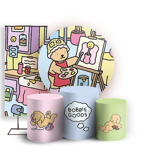 KIT Redondo Trio e Faixa - Bobbie Goods - Sublimado 3D