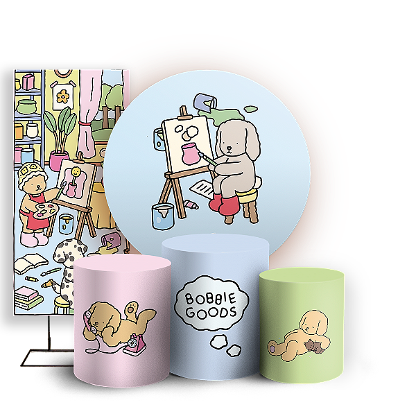 KIT Redondo Trio e Faixa - Bobbie Goods - Sublimado 3D