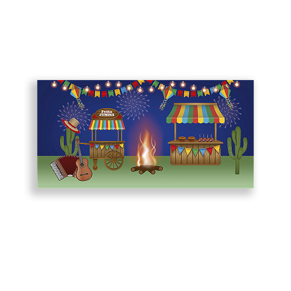 Painel Retangular - Festa Junina - Sublimado 3D
