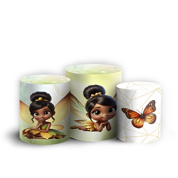 Trio Cilindro - Sininho Tinkerbell - Sublimado 3D