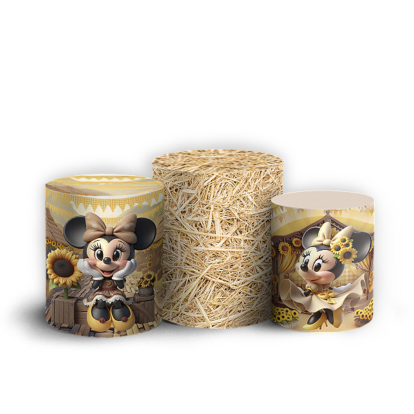 Trio Cilindro - Minnie - Sublimado 3D