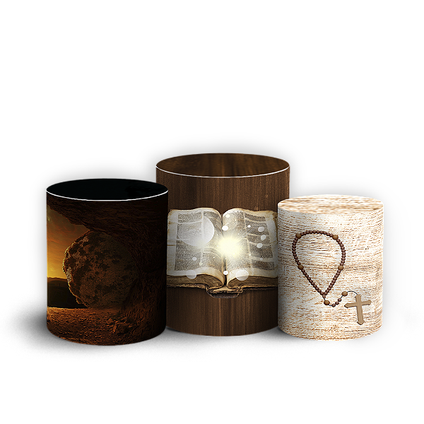 Trio Cilindro - Religioso Evangelico - Sublimado 3D