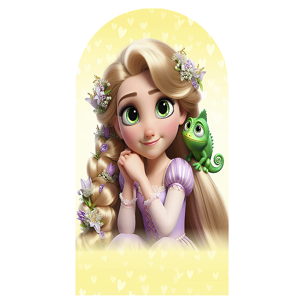 Faixa Lateral - Rapunzel - Sublimado 3D