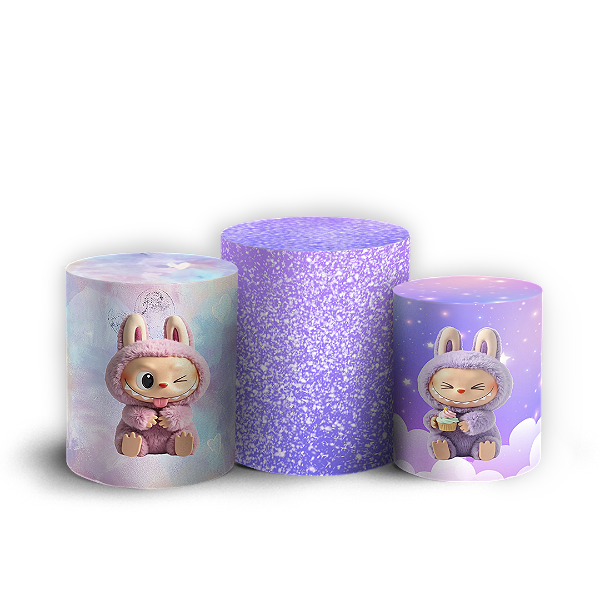 Trio Cilindro - Labubu - Sublimado 3D