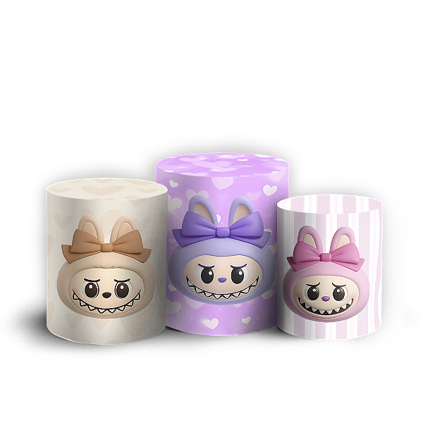 Trio Cilindro - Labubu - Sublimado 3D