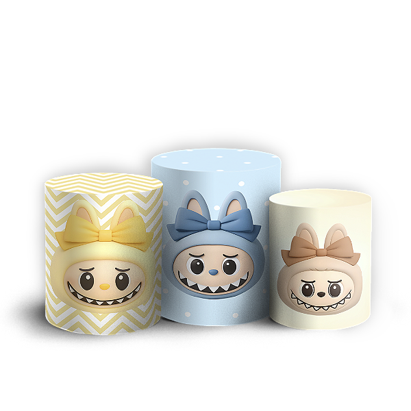 Trio Cilindro - Labubu - Sublimado 3D