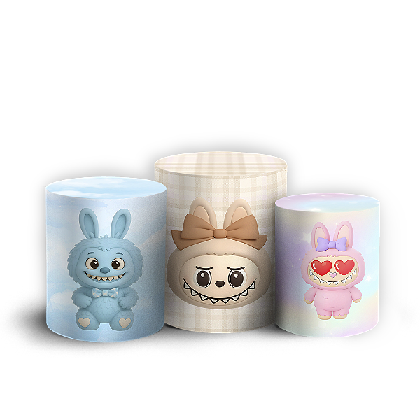 Trio Cilindro - Labubu - Sublimado 3D