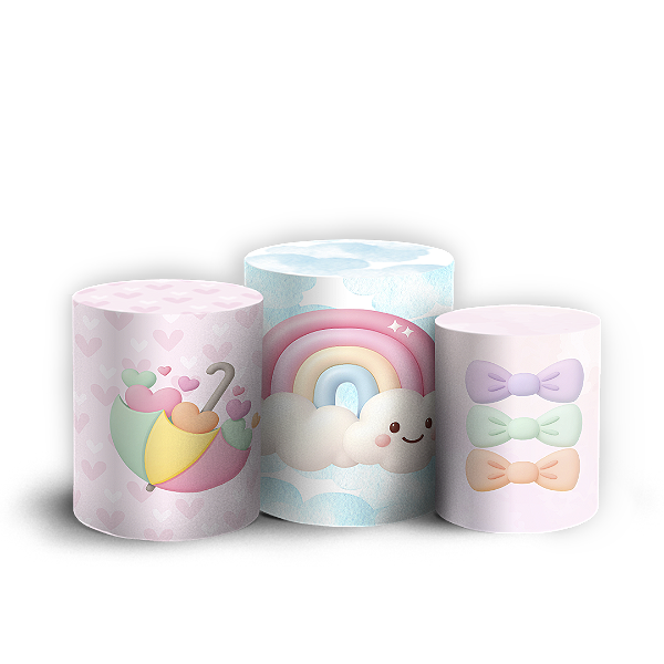 Trio Cilindro - Chuva de Amor - Sublimado 3D