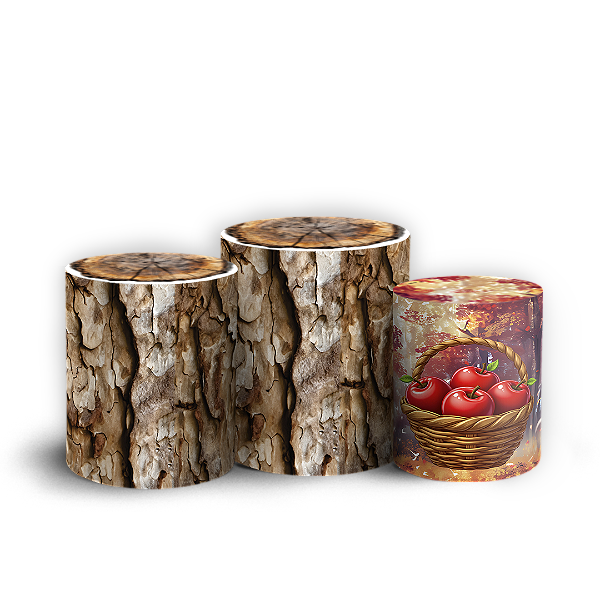 Trio Cilindro - Branca de Neve - Sublimado 3D