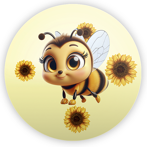 Mini Painel - Abelha - Sublimado 3D