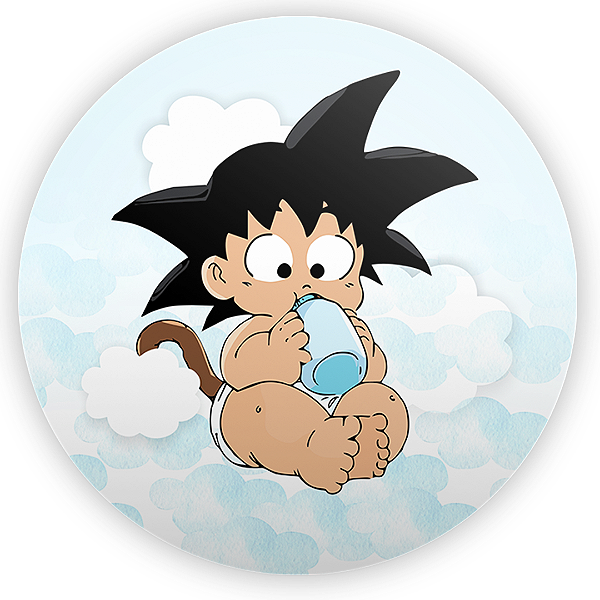 Painel Redondo - Goku Dragon Ball - Sublimado 3D