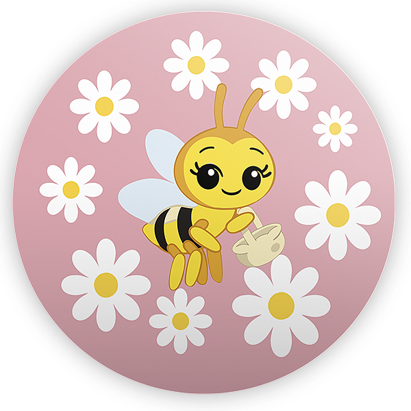 Painel Redondo - Abelha - Sublimado 3D