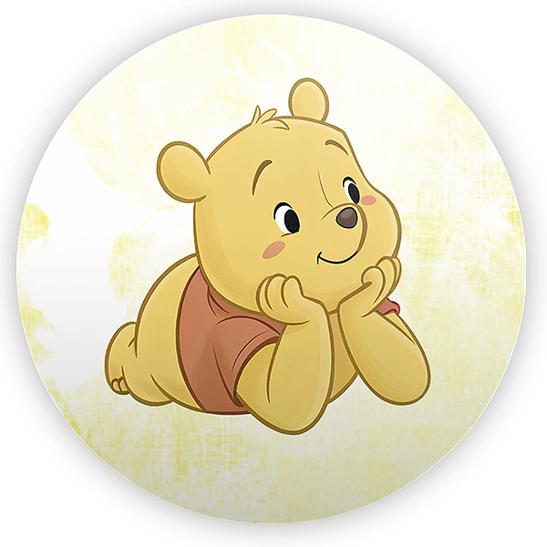 Painel Redondo - Ursinho Pooh - Sublimado 3D