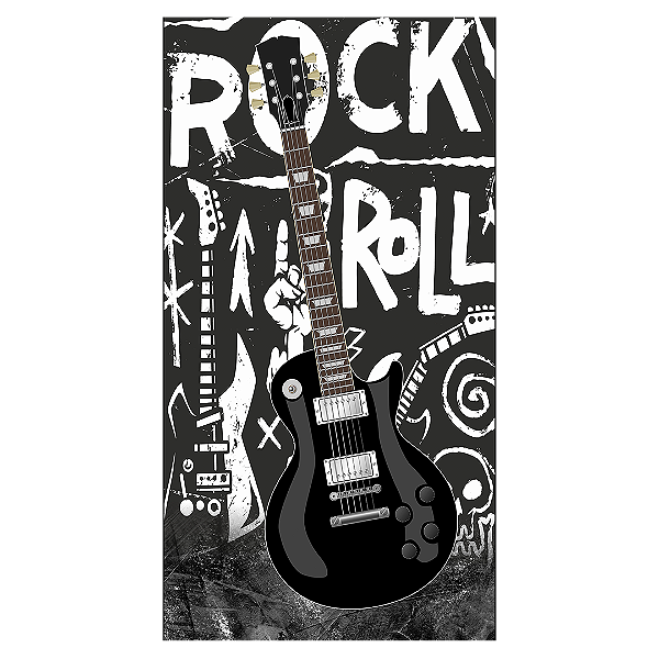 Faixa Lateral - Rock and Roll - Sublimado 3D