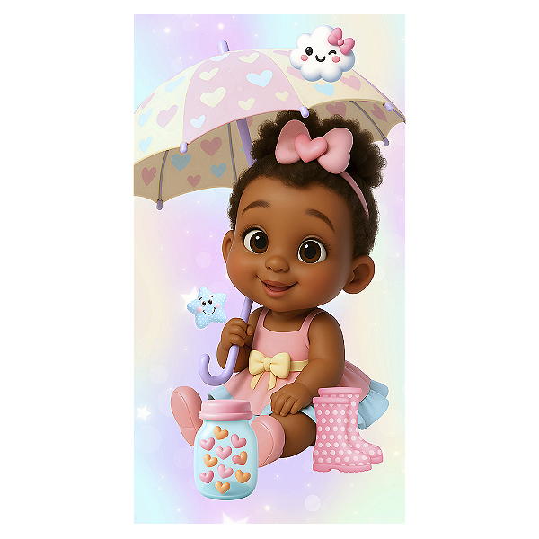 Faixa Lateral - Chuva de Amor - Sublimado 3D