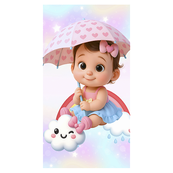 Faixa Lateral - Chuva de Amor - Sublimado 3D