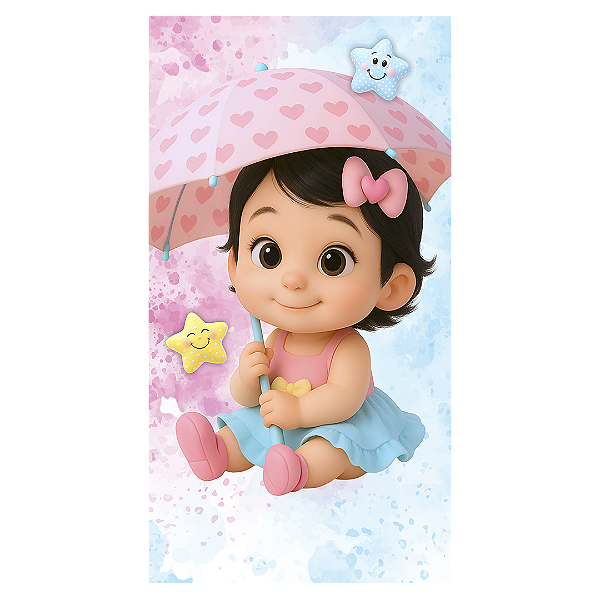 Faixa Lateral - Chuva de Amor - Sublimado 3D