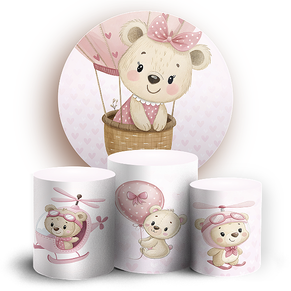 KIT Redondo e Trio - URSINHA - Sublimado 3D