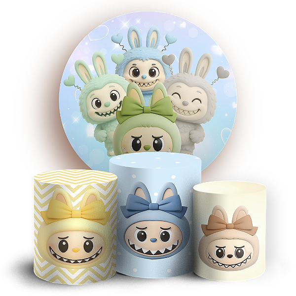 KIT Redondo e Trio - Labubu - Sublimado 3D