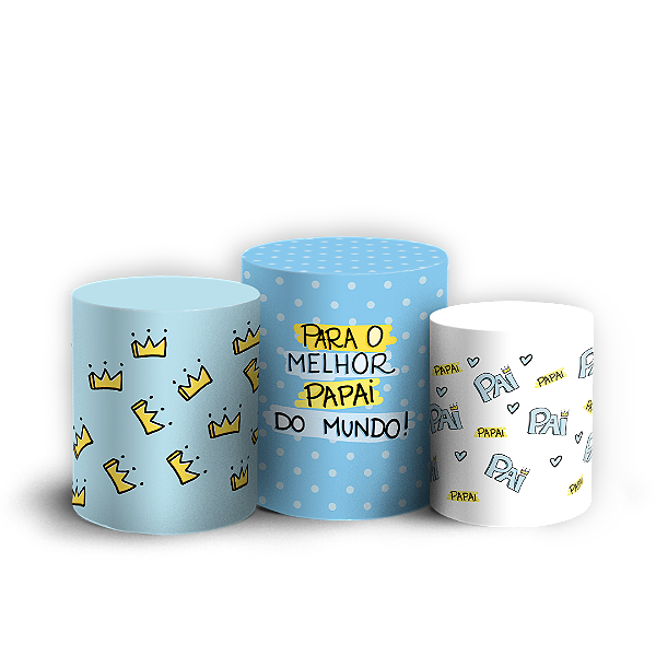 Trio Cilindro - Dia dos Pais - Sublimado 3D