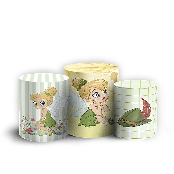 Trio Cilindro - Sininho Tinkerbell - Sublimado 3D