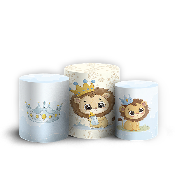 Trio Cilindro - Leãozinho - Sublimado 3D