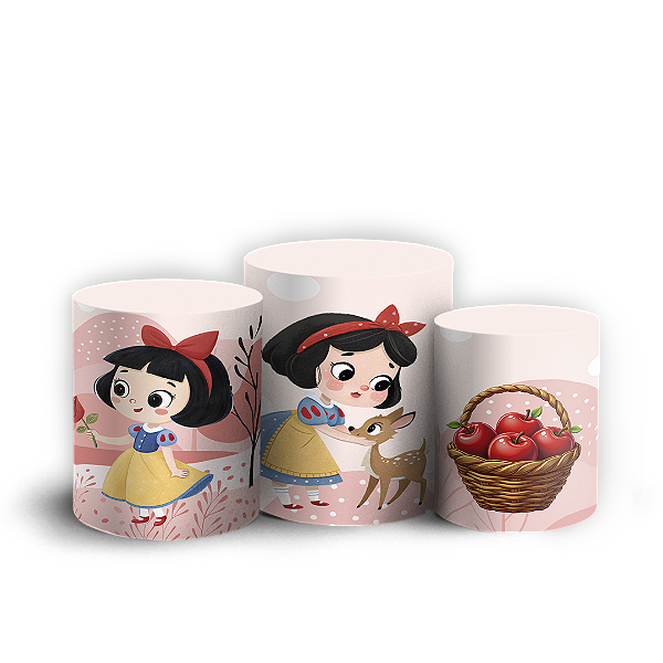 Trio Cilindro - Branca De Neve - Sublimado 3D