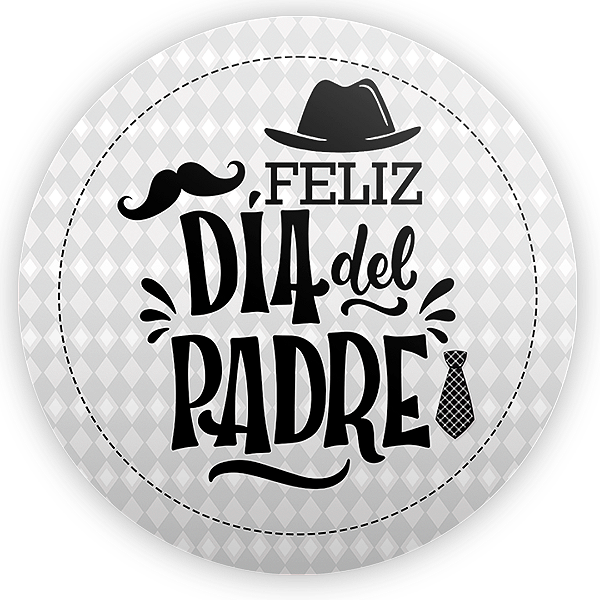 Painel Redondo - Dia del Padre - Sublimado 3D