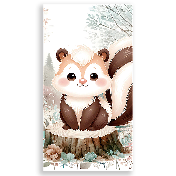 Faixa Lateral - Animais Bosque Encantado - Sublimado 3D