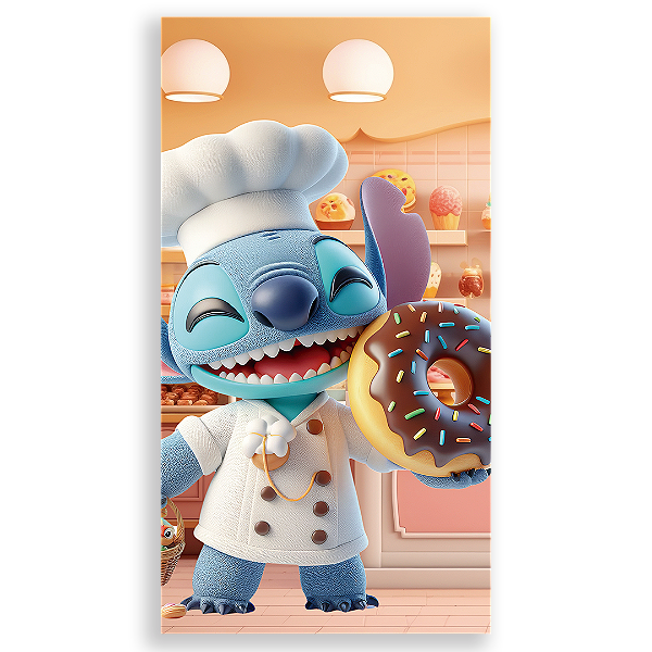 Faixa Lateral - Stitch Confeitaria - Sublimado 3D