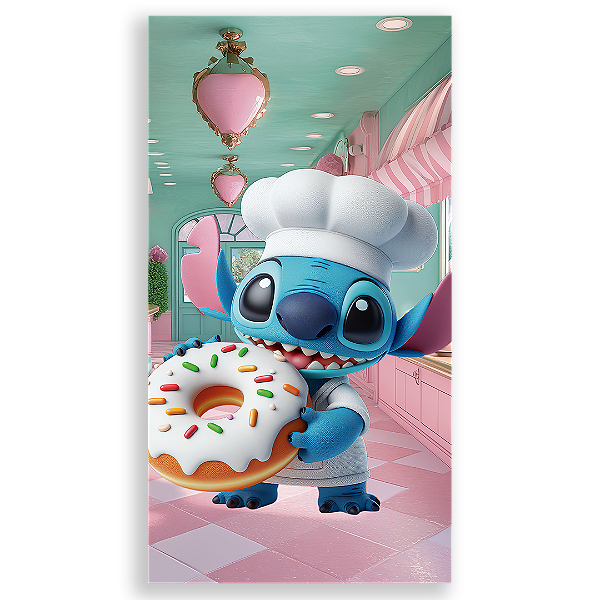 Faixa Lateral - Stitch Confeitaria - Sublimado 3D