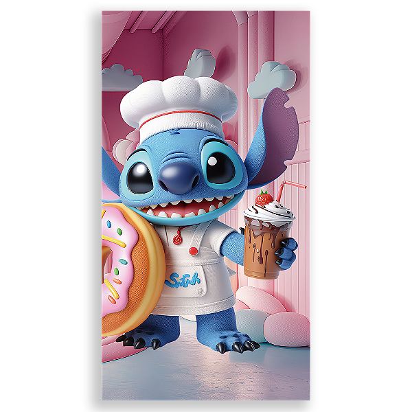 Faixa Lateral - Stitch Confeitaria - Sublimado 3D