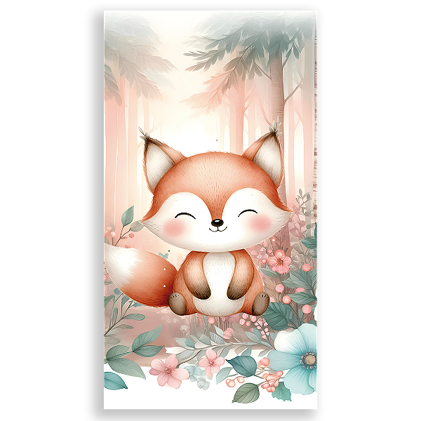 Faixa Lateral - Animais Bosque Encantado - Sublimado 3D