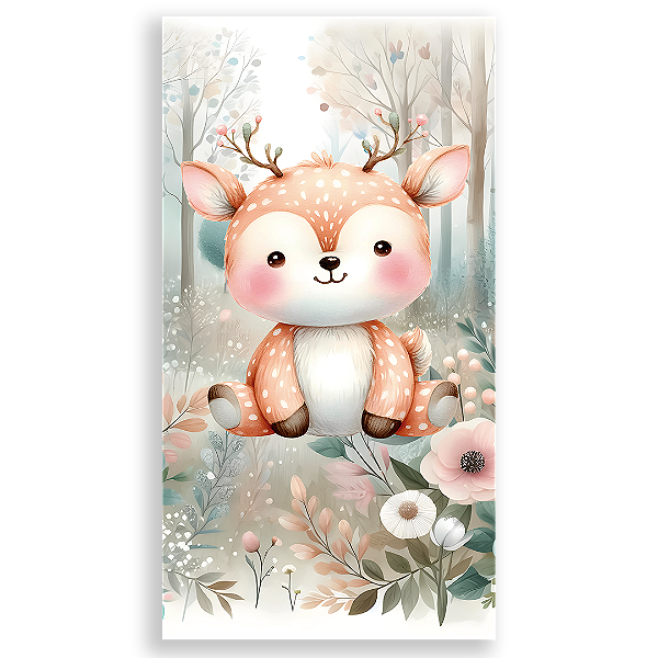 Faixa Lateral - Animais Bosque Encantado - Sublimado 3D