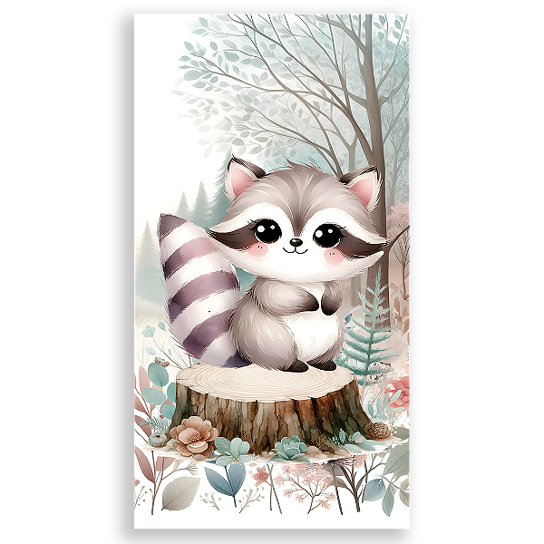 Faixa Lateral - Animais Bosque Encantado - Sublimado 3D