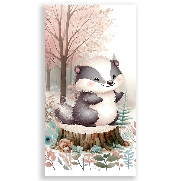 Faixa Lateral - Animais Bosque Encantado - Sublimado 3D