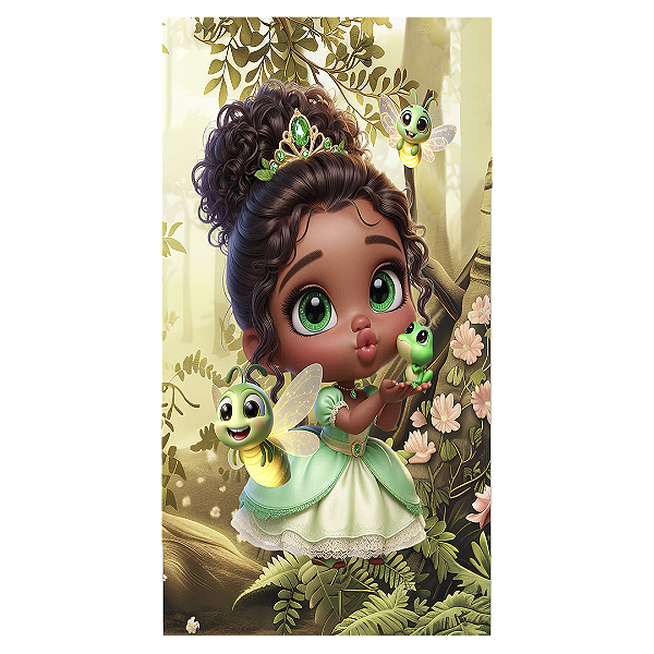 Faixa Lateral - Tiana Princesa E O Sapo - Sublimado 3D