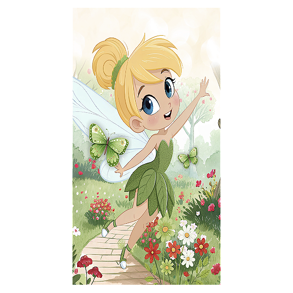 Faixa Lateral - Sininho Tinkerbell - Sublimado 3D