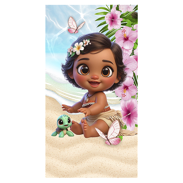 Faixa Lateral - Moana - Sublimado 3D