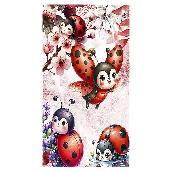 Faixa Lateral - Joaninha - Sublimado 3D