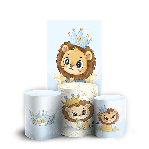 Faixa Lateral e Trio Cilindro Sublimado 3D Vest Facil - Leãozinho