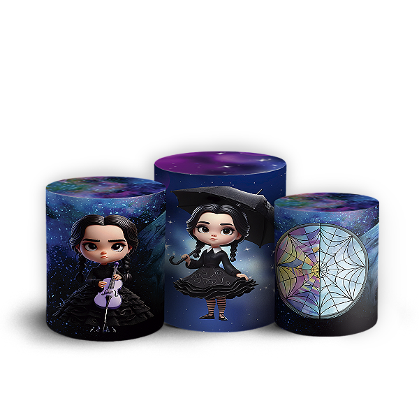 Trio Cilindro - Wandinha - Sublimado 3D