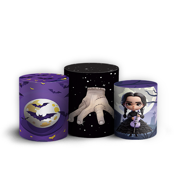 Trio Cilindro - Wandinha - Sublimado 3D