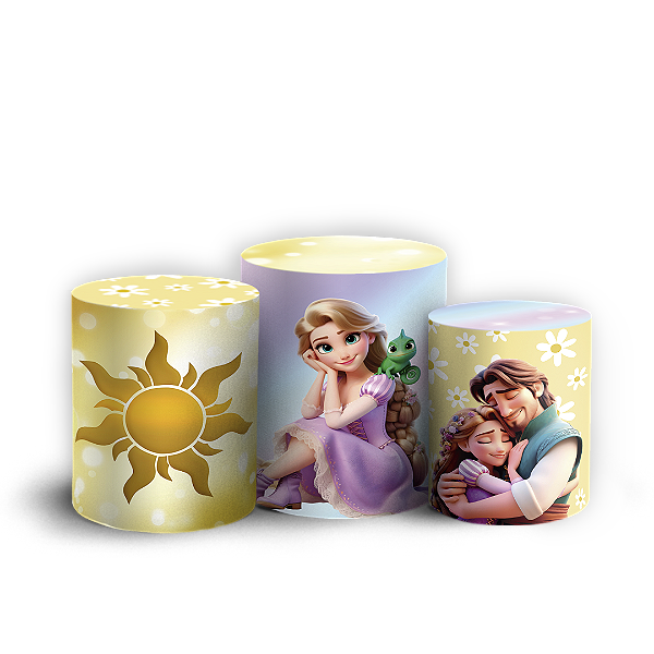 Trio Cilindro - Rapunzel - Sublimado 3D