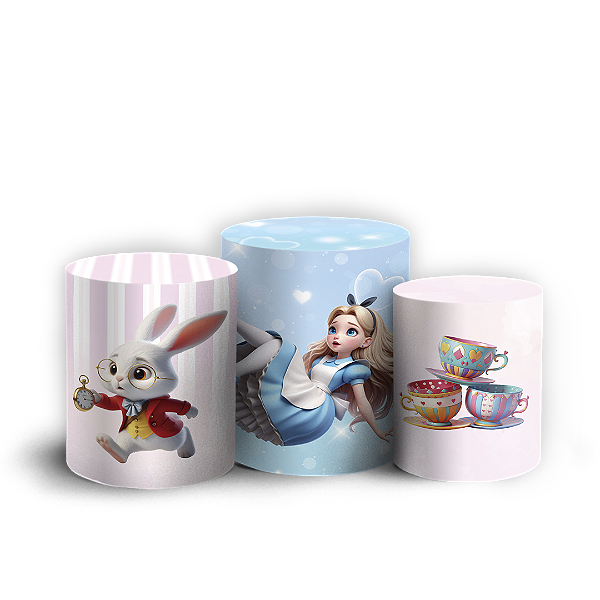 Trio Cilindro - Alice - Sublimado 3D