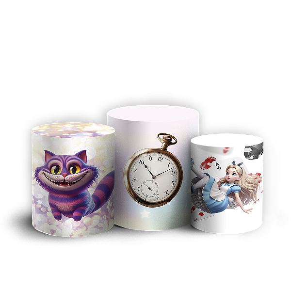 Trio Cilindro - Alice - Sublimado 3D