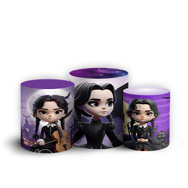 Trio Cilindro - Wandinha - Sublimado 3D