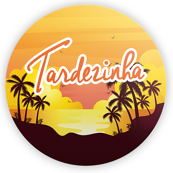 Painel Redondo - Tardezinha - Sublimado 3D