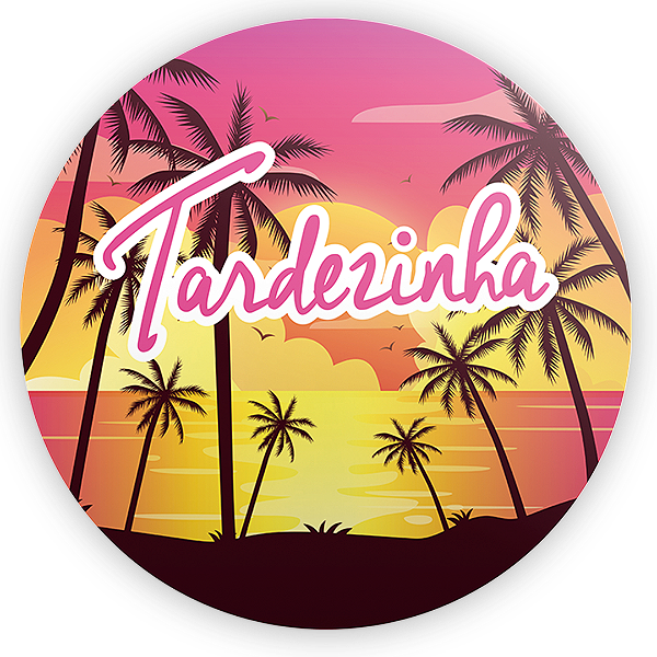Painel Redondo - Tardezinha - Sublimado 3D